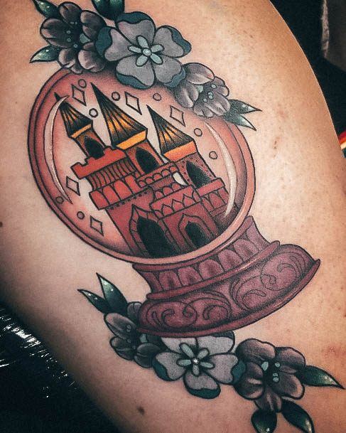 Stellar Body Art Tattoo For Girls Castle