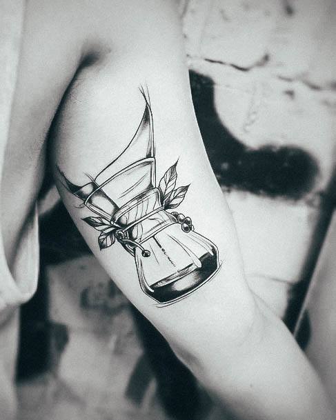 Stellar Body Art Tattoo For Girls Coffee Pot