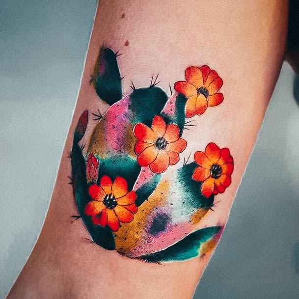 Stellar Body Art Tattoo For Girls Color