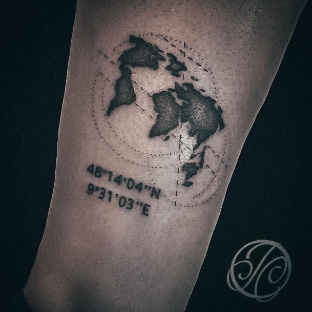 Stellar Body Art Tattoo For Girls Coordinates