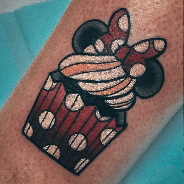 Stellar Body Art Tattoo For Girls Cupcake