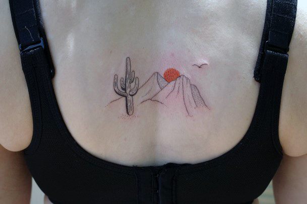 Stellar Body Art Tattoo For Girls Desert