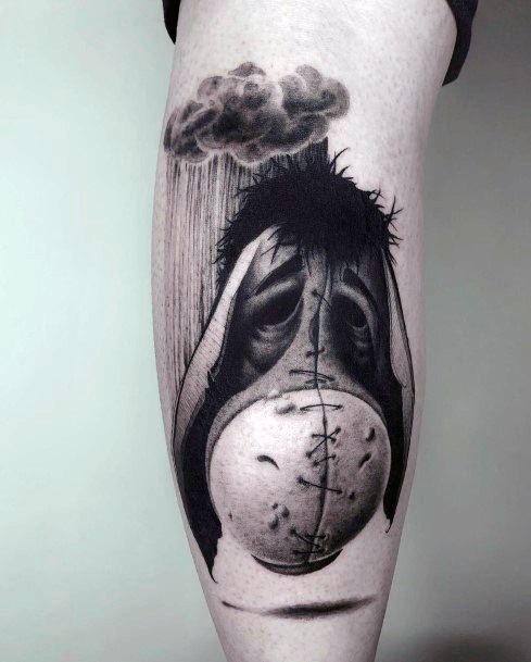 Stellar Body Art Tattoo For Girls Eeyore