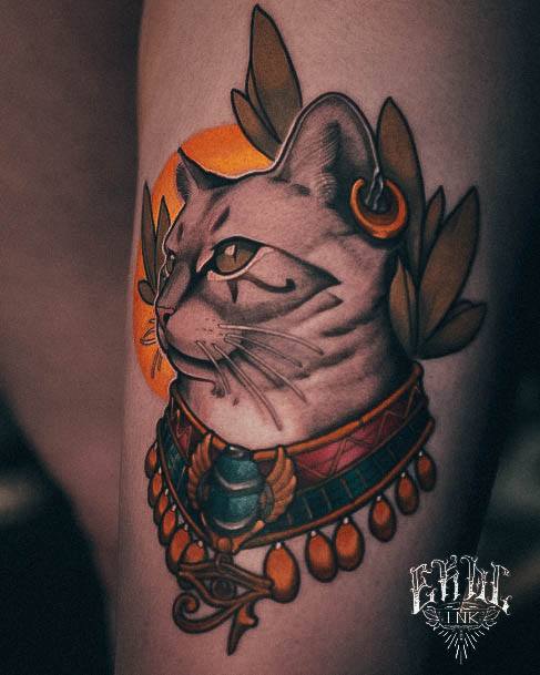 Stellar Body Art Tattoo For Girls Egyptian