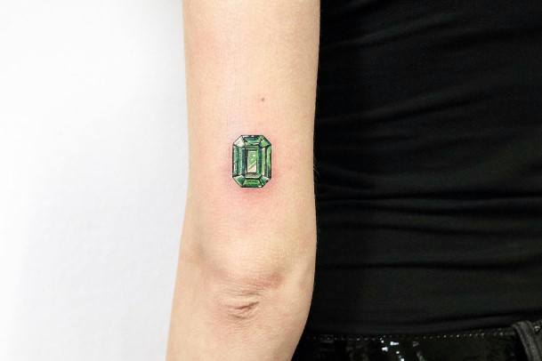 Stellar Body Art Tattoo For Girls Emerald