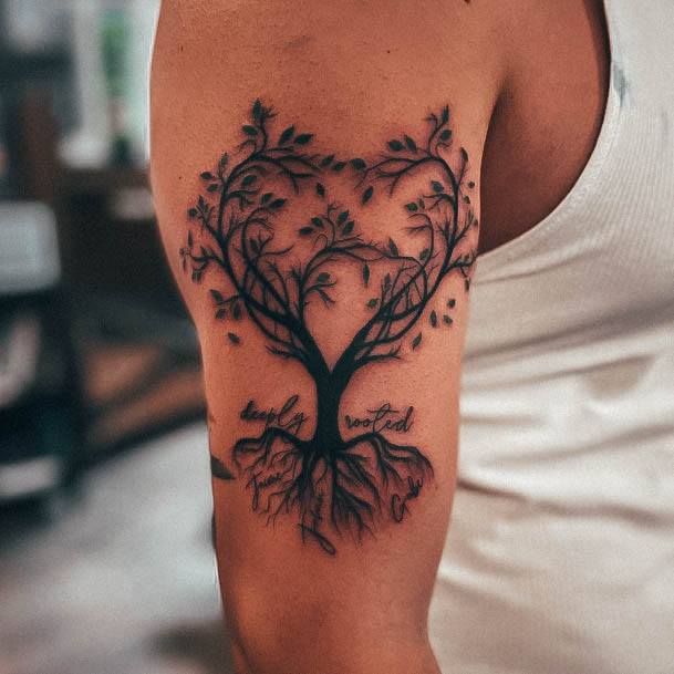 Stellar Body Art Tattoo For Girls Family Tree