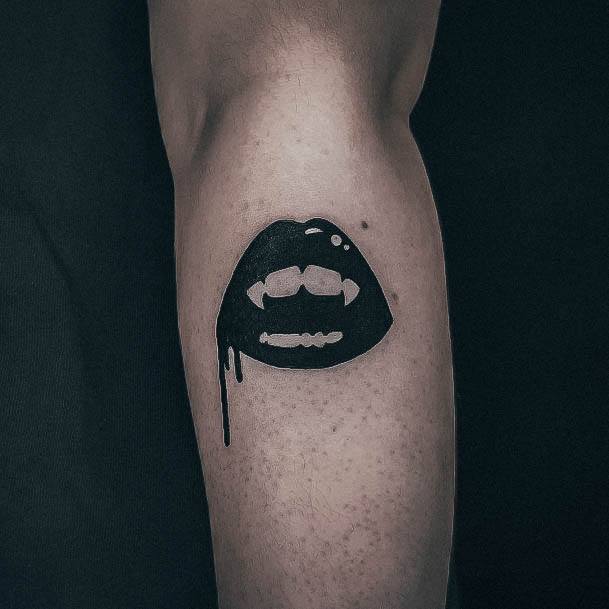 Stellar Body Art Tattoo For Girls Fangs