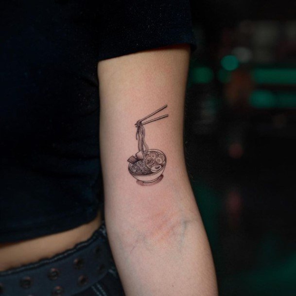 Stellar Body Art Tattoo For Girls Food