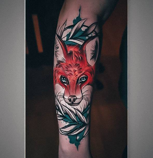 Stellar Body Art Tattoo For Girls Fox