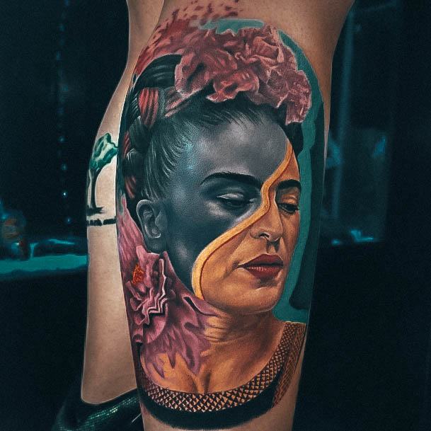 Stellar Body Art Tattoo For Girls Frida