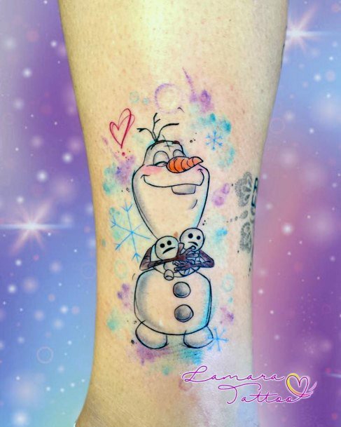 Stellar Body Art Tattoo For Girls Frozen