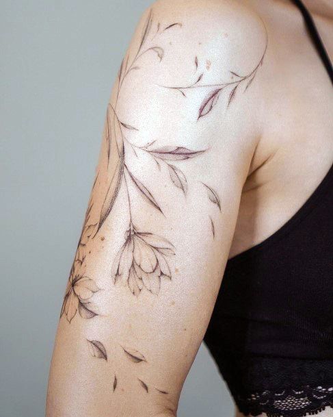 Stellar Body Art Tattoo For Girls Girly