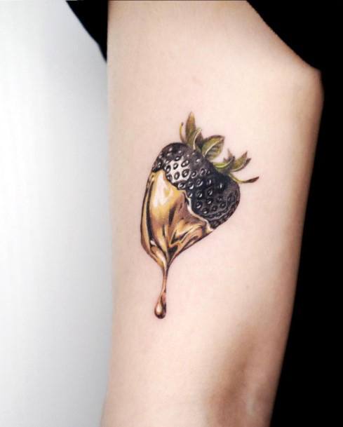 Stellar Body Art Tattoo For Girls Gold