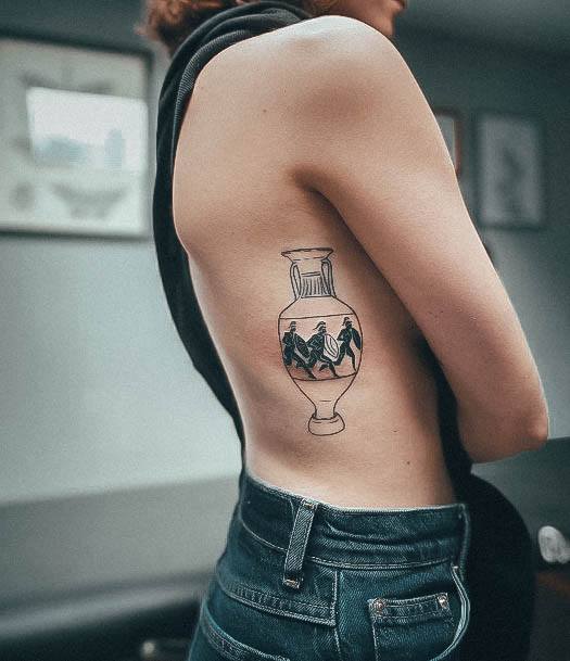 Stellar Body Art Tattoo For Girls Greek