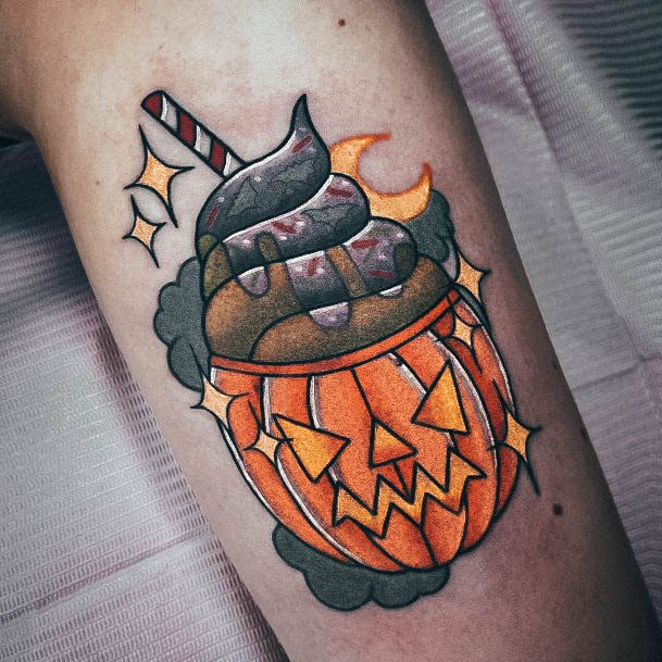 Stellar Body Art Tattoo For Girls Halloween