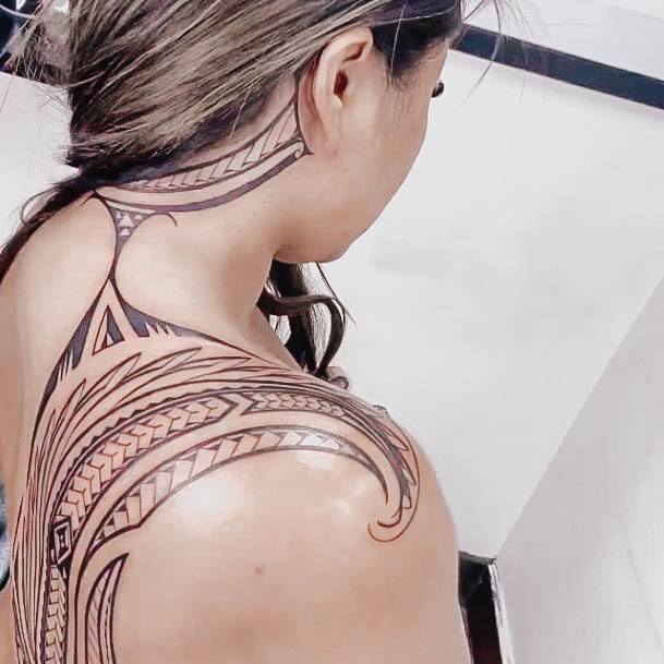 Stellar Body Art Tattoo For Girls Hawaiian