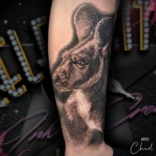 Stellar Body Art Tattoo For Girls Kangaroo