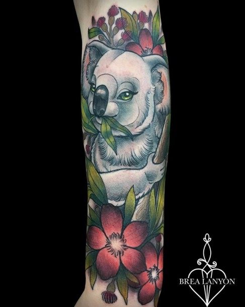 Stellar Body Art Tattoo For Girls Koala