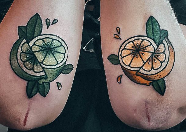 Stellar Body Art Tattoo For Girls Lime