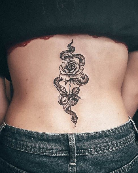 Stellar Body Art Tattoo For Girls Lower Back