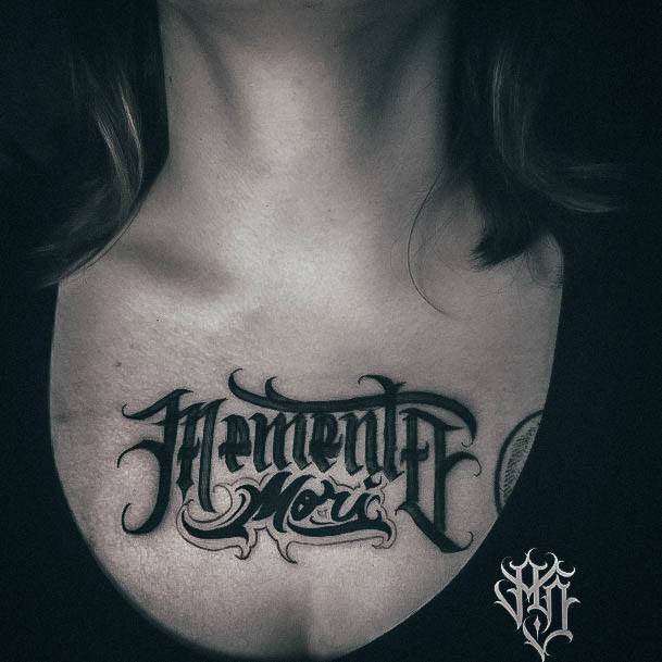 Stellar Body Art Tattoo For Girls Memento Mori