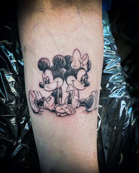 Stellar Body Art Tattoo For Girls Mickey Mouse