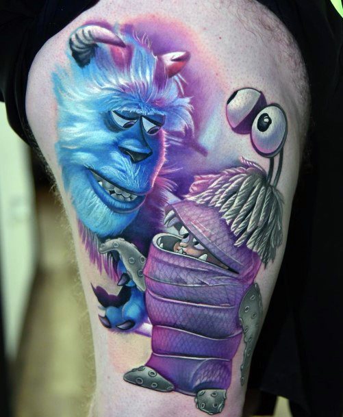 Stellar Body Art Tattoo For Girls Monsters Inc