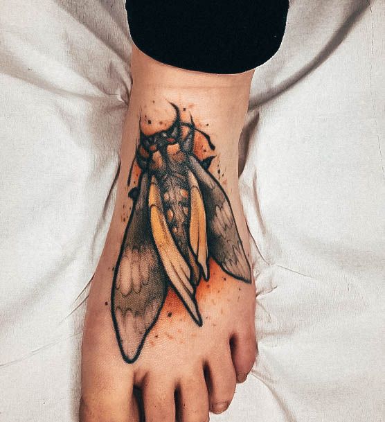 Stellar Body Art Tattoo For Girls Moth