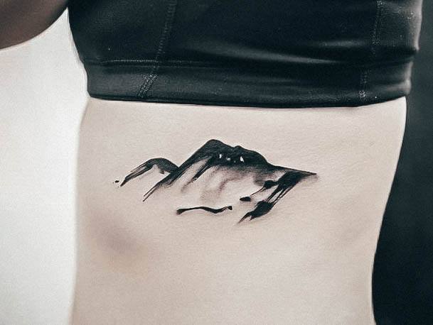 Stellar Body Art Tattoo For Girls Mountain