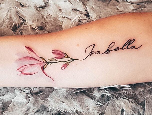 Stellar Body Art Tattoo For Girls Name