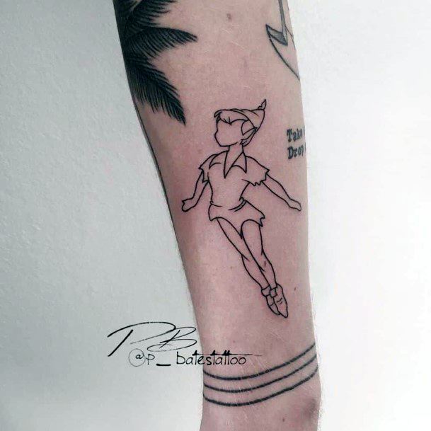 Stellar Body Art Tattoo For Girls Peter Pan