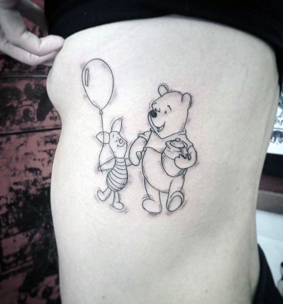 Stellar Body Art Tattoo For Girls Piglet