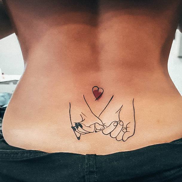 Stellar Body Art Tattoo For Girls Pinky Promise