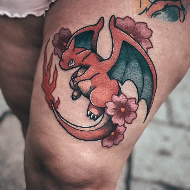 Stellar Body Art Tattoo For Girls Pokemon