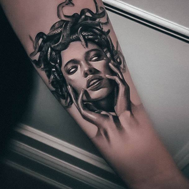 Stellar Body Art Tattoo For Girls Portrait