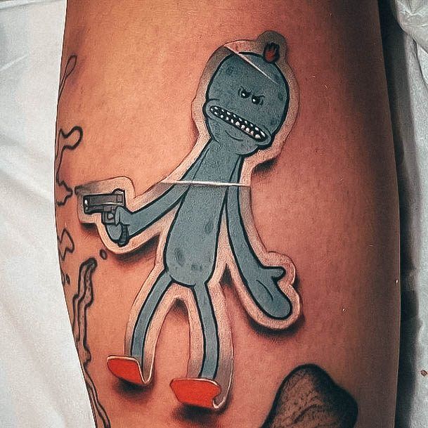 Stellar Body Art Tattoo For Girls Rick And Morty