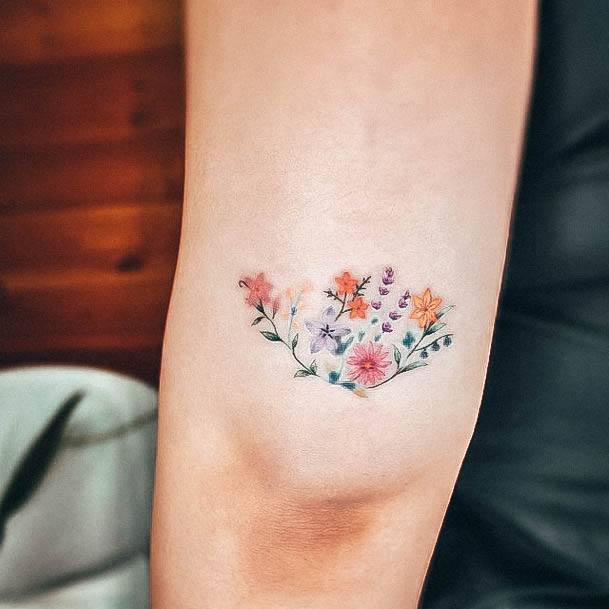 Stellar Body Art Tattoo For Girls Small Flower