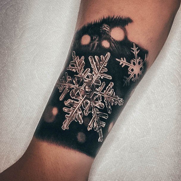 Stellar Body Art Tattoo For Girls Snowflake