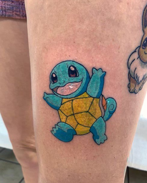 Stellar Body Art Tattoo For Girls Squirtle