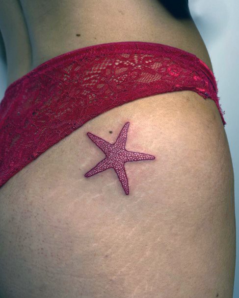 Stellar Body Art Tattoo For Girls Starfish