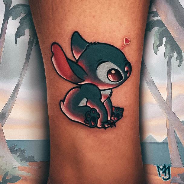 Stellar Body Art Tattoo For Girls Stitch