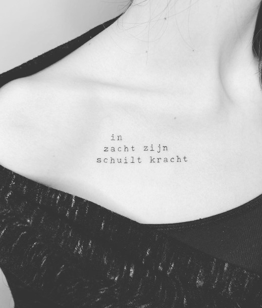 Stellar Body Art Tattoo For Girls Typewriter