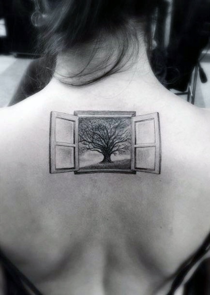 Stellar Body Art Tattoo For Girls Window