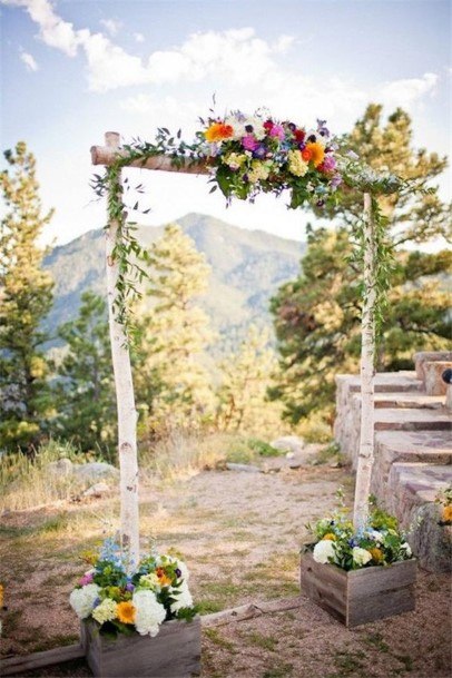 Stick Branches Wedding Arch Ideas