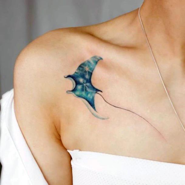 Stingray Tattoos For Girls