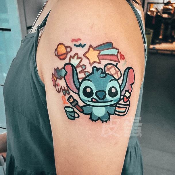 Stitch Tattoo Feminine Designs