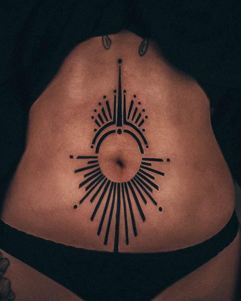 Stomach Tattoo Design Inspiration For Women