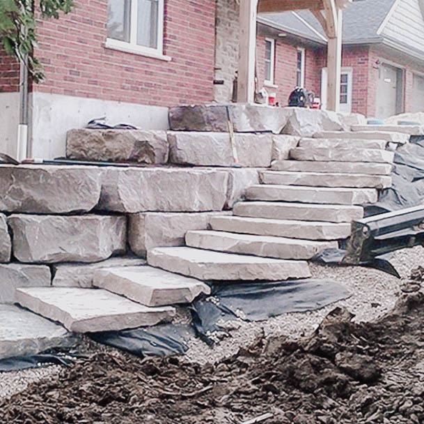 Stone Rock Above Ground Garden Planters