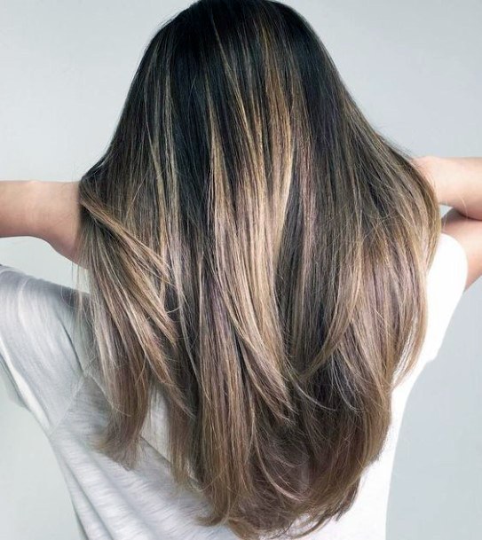 Straight Balayage Hairstyle