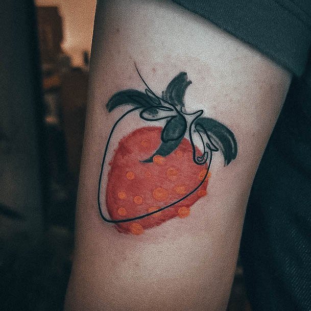 Strawberryic Womens Strawberry Tattoo Designs